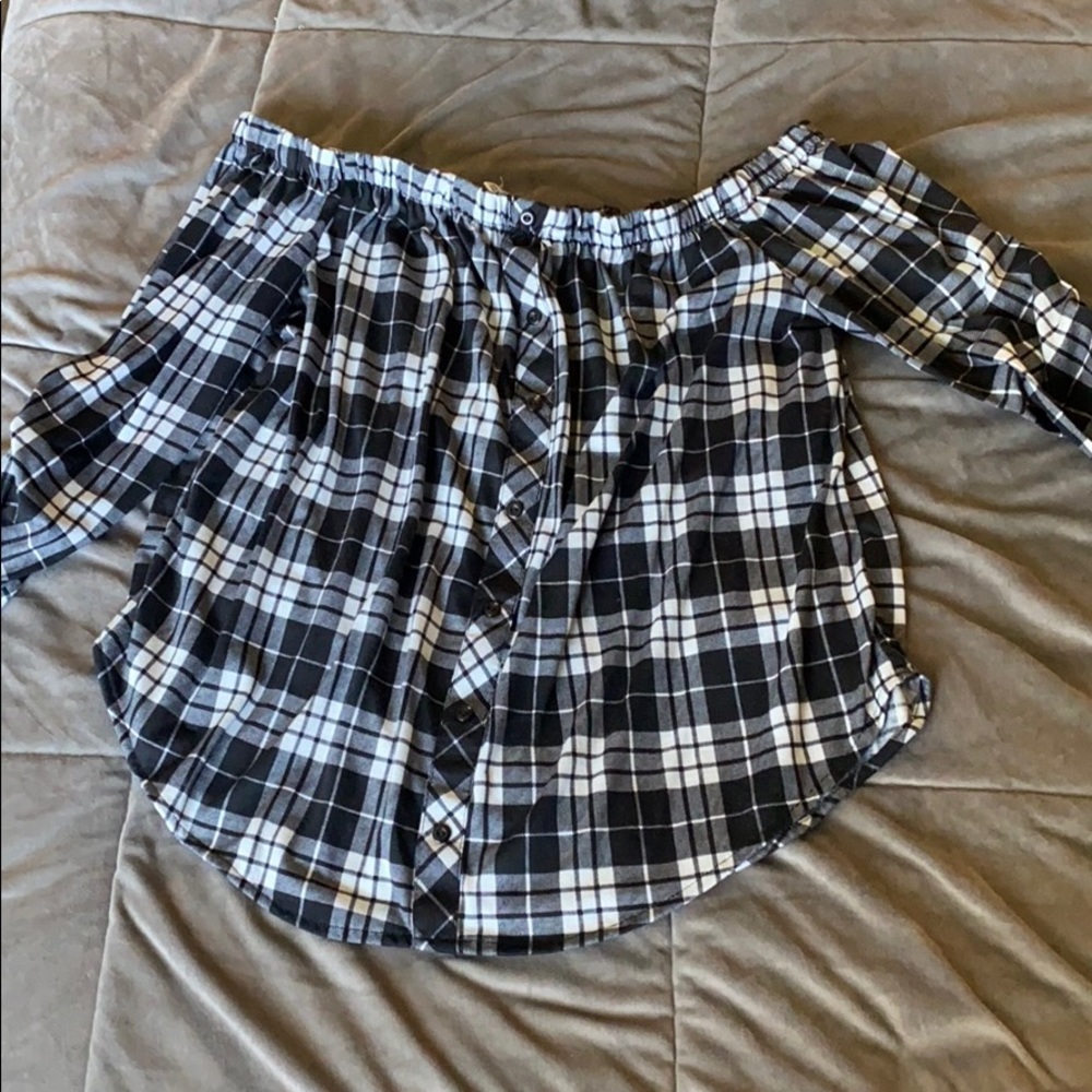 Plaid blouse